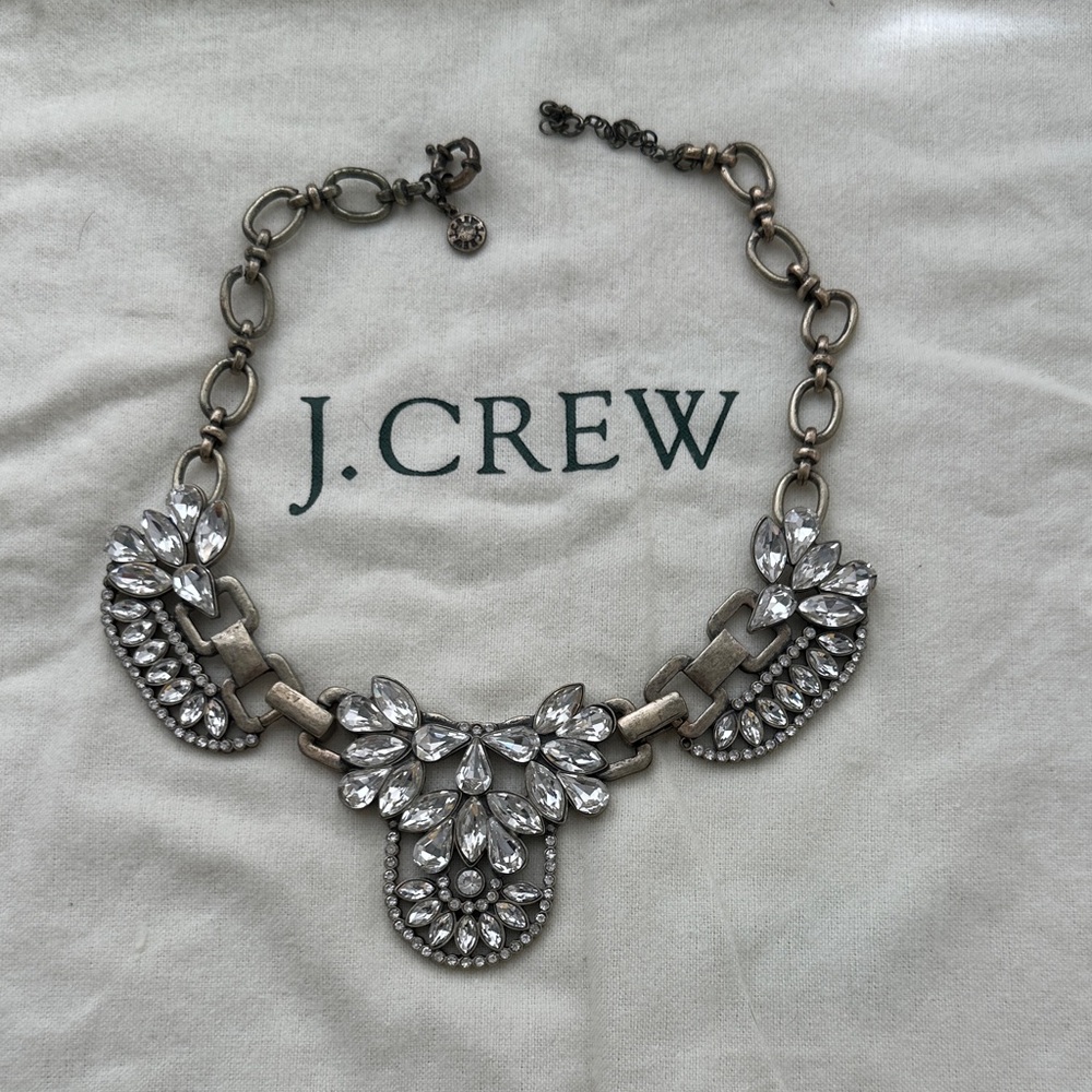 J. Crew Crystal Embellished Necklace